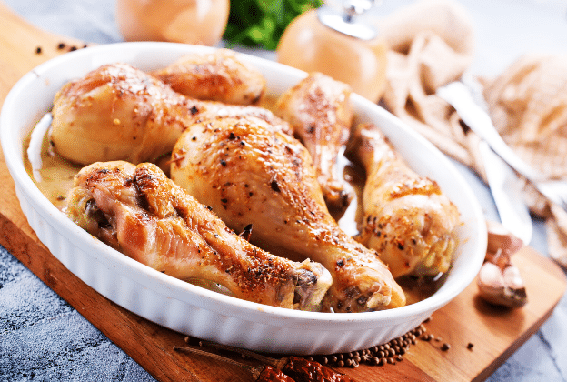 Baked Chicken Drumsticks With Garlic And Herbs