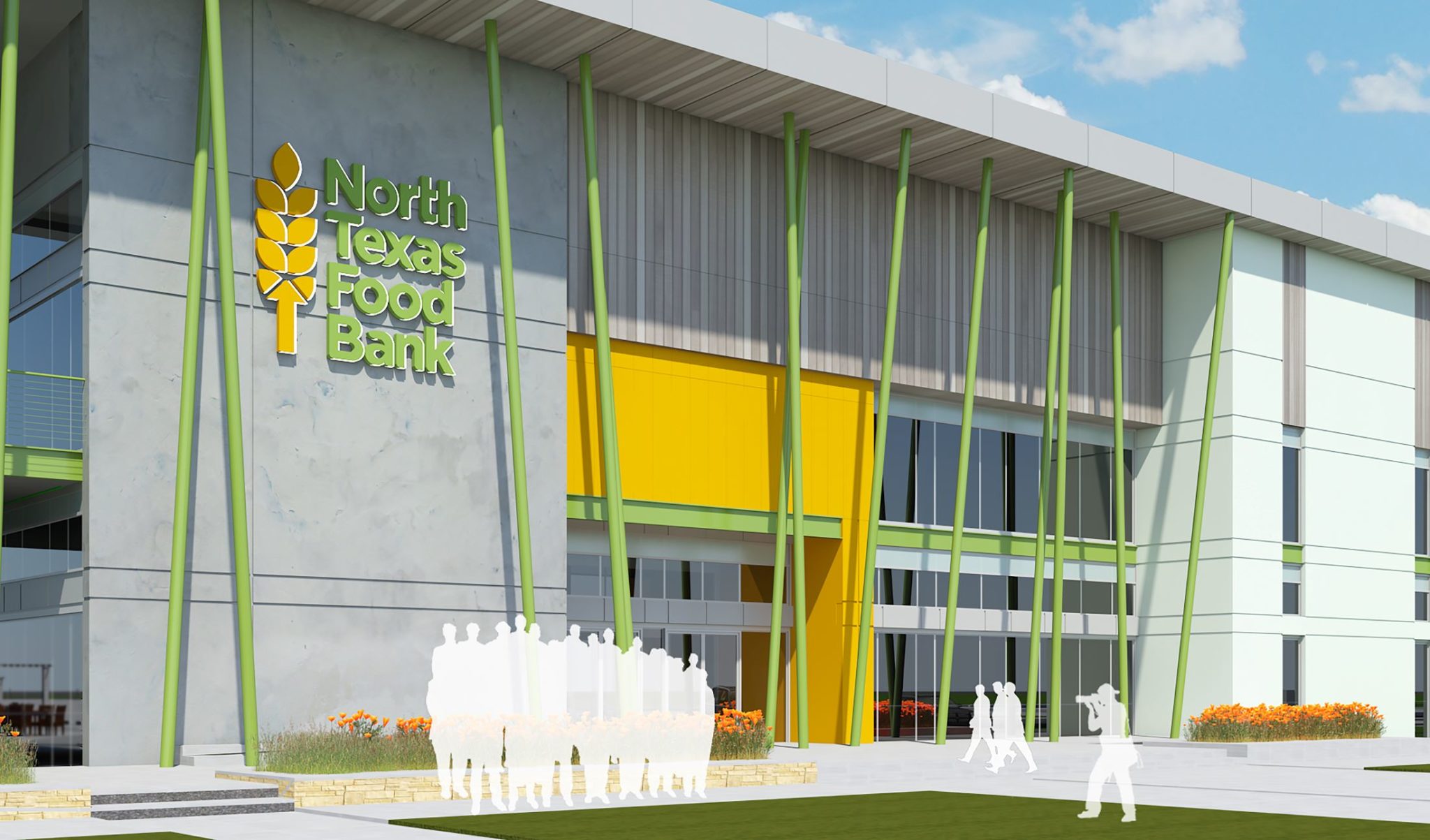 Rendering of the North Texas Food Bank's Perot Family Campus