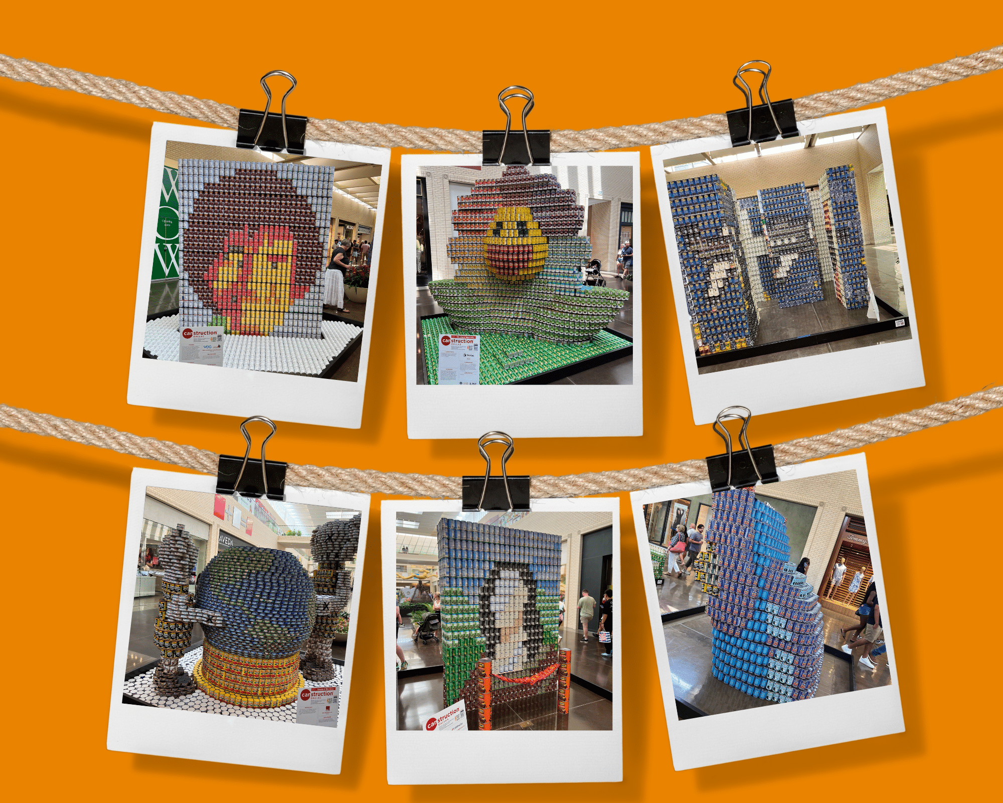 Canned' canvases on display at NorthPark Center for annual CANstruction  competition