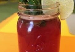 Watermelon Juice in a jar