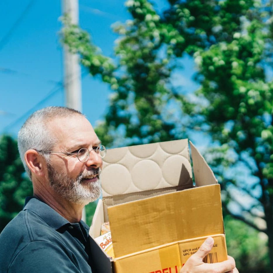 Man Carrying Box