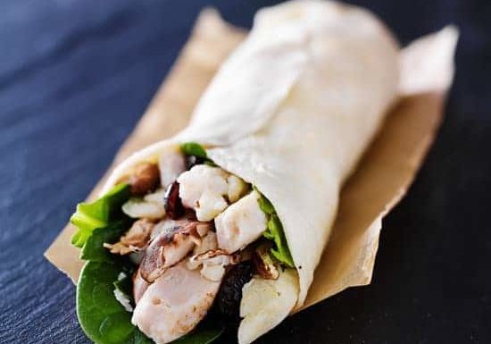 Chicken And Cranberry Salad Wraps